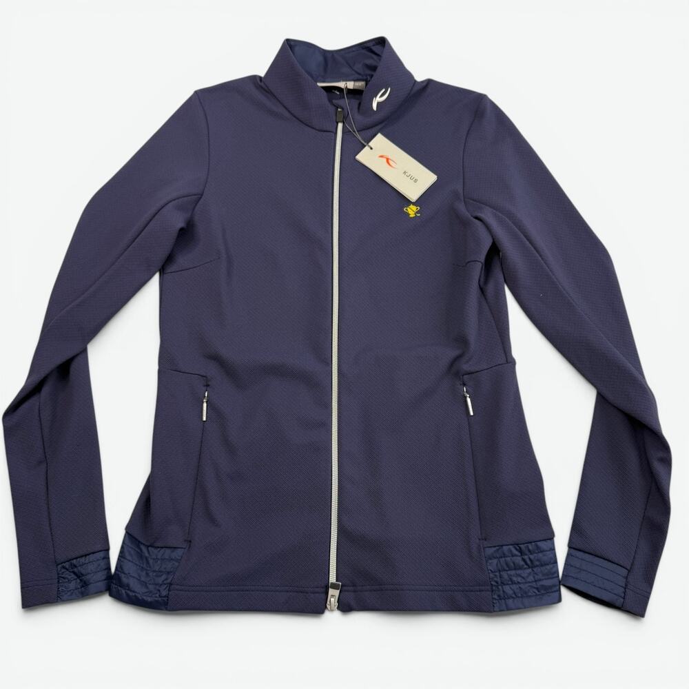KJUS Nina Midlayer Jacket Womens Size 36 Small Blue Full Zip Golf Outdoor NWT